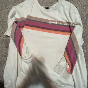 Torrid good vibes only 4xl crewneck sweater
